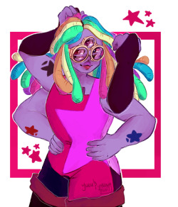 yueu:  garnet x bismuth fan fusion collab with the really rad @yakisoda !!i did the lines and they coloured it ^^