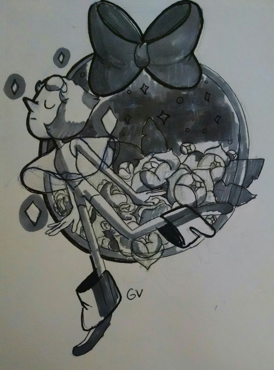 geenavaughn:  my first time using markers..not a complete failure.. the ink started