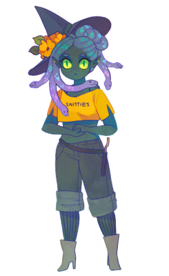 garfothedestroyer: sergle: day 9: medusa witch i know i had to medu it to em 