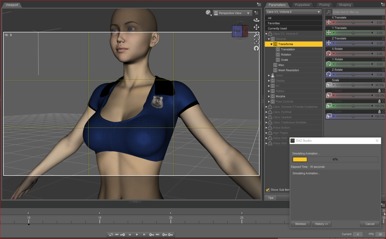 DAZ3D Tutorial, Fix for Cloth for Large Boobs with dForceFirst make the cloth dForce,