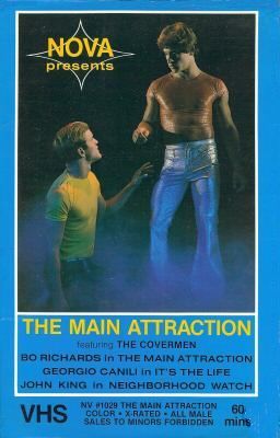 VHS cover to The Main Attraction staring Bo Richards and Jeffery Scott