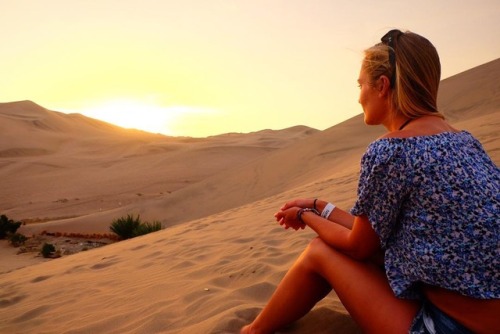 Sand dunes make for a mesmerizing sunset• • • • • #peru #planetearth #outdoorphotography #travel #