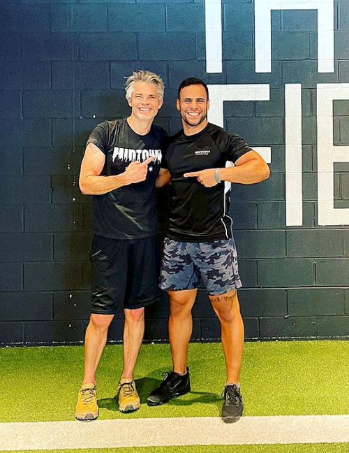 shahzolfaghari Not everyday you can train a superstar. Great session with Tim Olyphant.