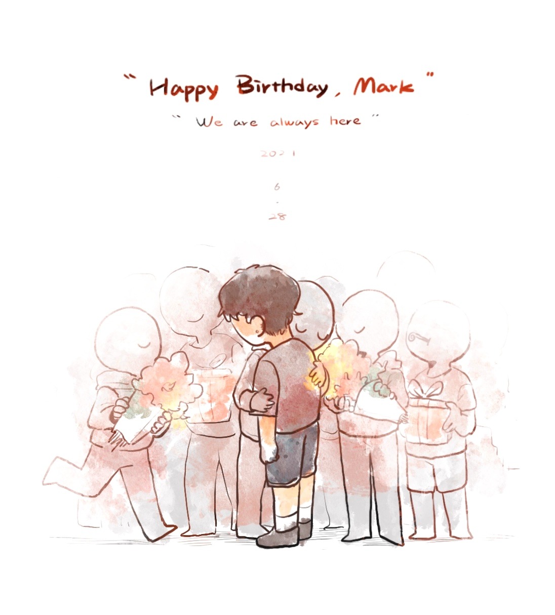 mcharon:(Hope I&rsquo;m not late)Happy Birthday Mark !!💐💐✨thank you for