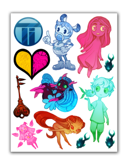 avasdemon:  Sticker designs for the sheets