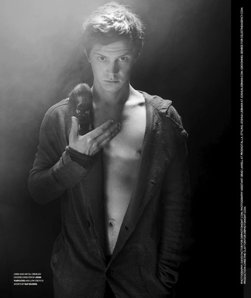 Evan Peters by Davis Factor for Flaunt