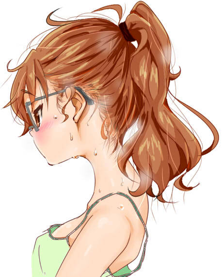 dechnoboow:ごろはちさんはTwitterを使っています: “比奈ちゃんは自宅で気合入れて絵を描く時は髪結んでそうなイメージ で、ポニテ絵で個人的な性癖に走って見る #アイドルポニテ部 https://t.co/a1YFvJEI9P”