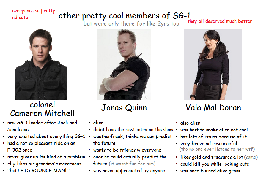 1989nihil:  theresoneicouldcallking:   And when you’re done with SG-1 seaons 1