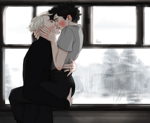 alek-r: After the holidays spent apart, Draco and Harry meet on the train. Both missed each other) T