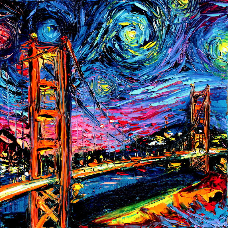 knightofleo:    Aja Apa-Soura van gogh never saw golden gate  van gogh never saw