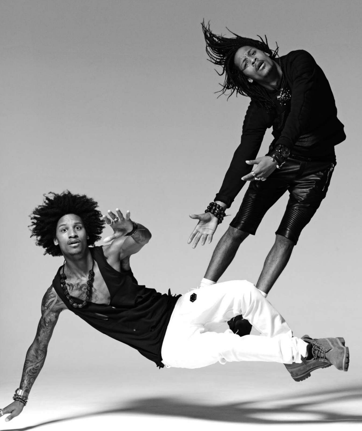 a-girl-walks-in-paris-at-night: Les Twins photographed by Michael Avedon wearing