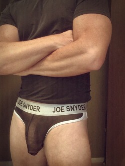 belvnnythng:Pic #101 Yes this is me @belvnnythng An amazing gift of Joe Snyder mesh underwear. Wow these feel amazing on. I love them. TY :) Doesn’t leave much left to imagine! Please follow me for more 😘