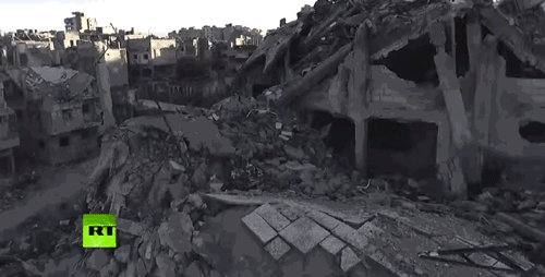 micdotcom:  Watch: This haunting drone footage of a Sryian city reveals just how