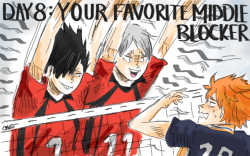 a-zebra-was-here:  haikyuu!! 30 day challenge day 8: your favorite middle blocker watch out hinata, there’s a big ass pile of trash in your way.  