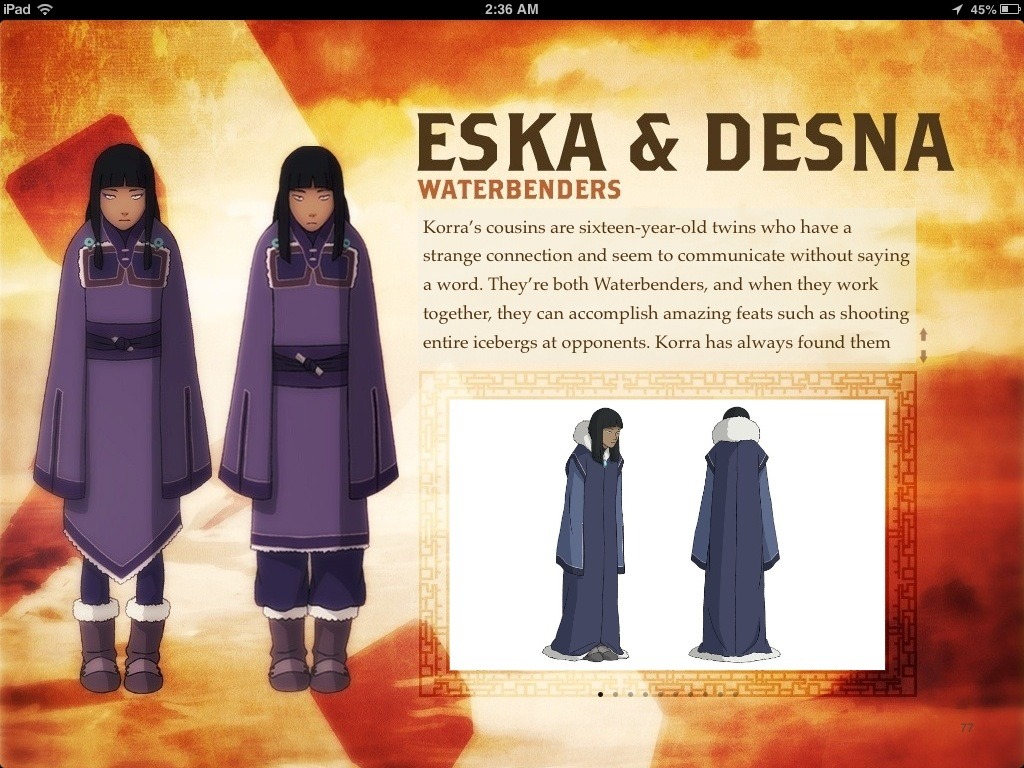 i-am-avatar-korra:  Book 2 Info from iBook 