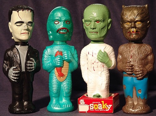 Universal Monsters Soaky Bubble Bath, (1960s).