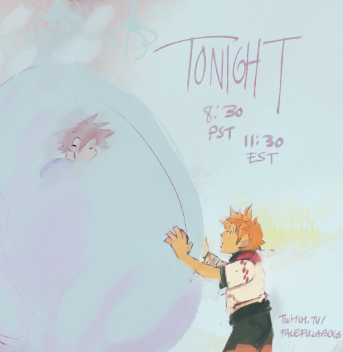 TONIGHT!! I am not at all worried about Roxas I am so not worried at all I am just going to pick him