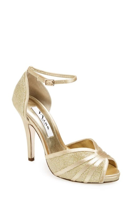 High Heels Blog Nina ‘Eliane’ Ankle Strap Sandal via Tumblr