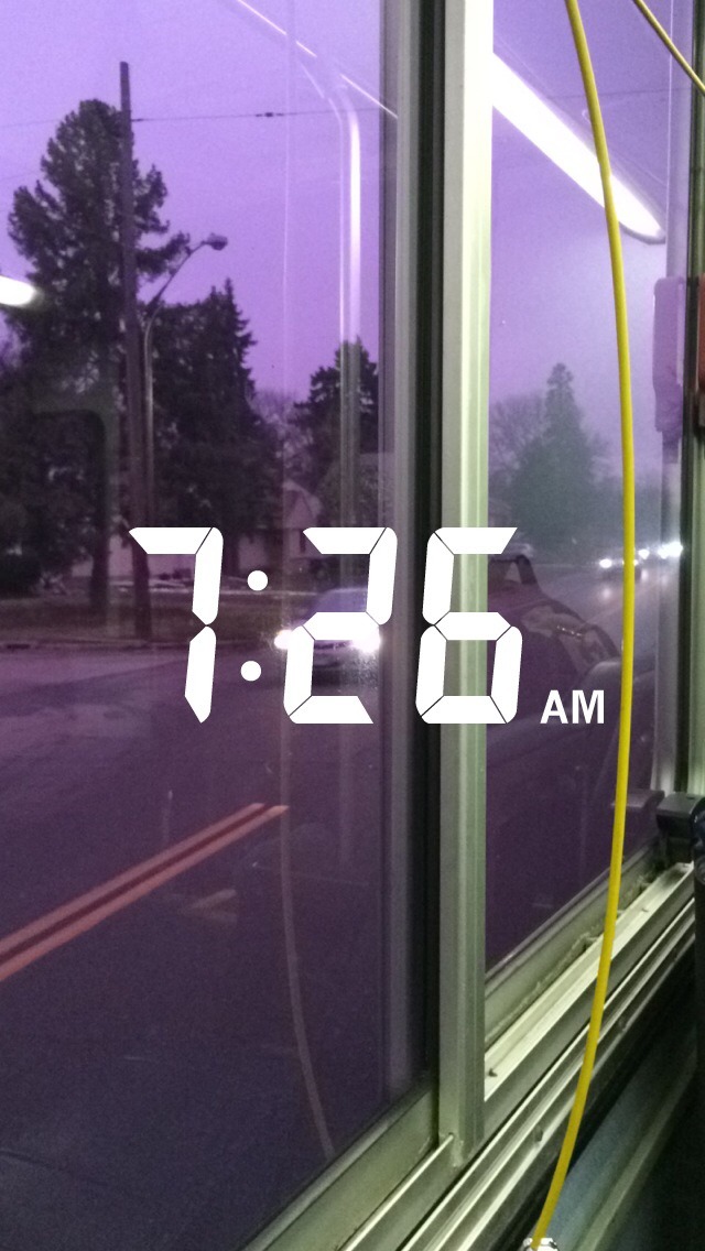 commonish:  the sky was purple this morning?