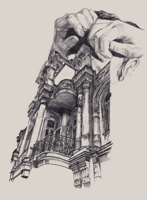 darksilenceinsuburbia:  Dasha Pliska. Architecture Odessa.   Behance  Cool