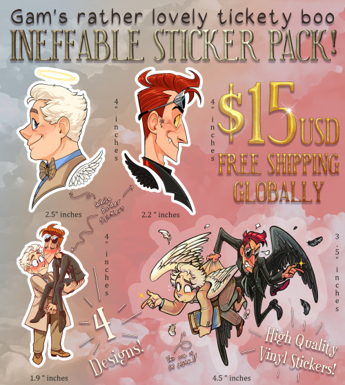 INEFFABLE HUSBANDS STICKERS FOR SALE! this is the last run before christmas and most likely for the 