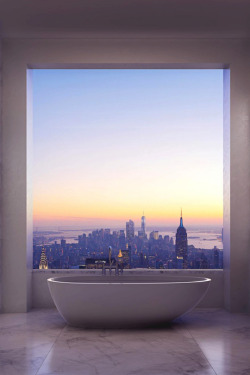 italian-luxury:  Manhattan View Bathing,