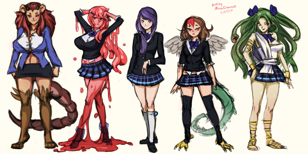   I&rsquo;ve been working on an original yuri comic idea involving monster girls.