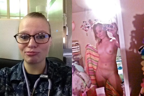 XXX sexynavygirls:  Navy hospitalman.  photo