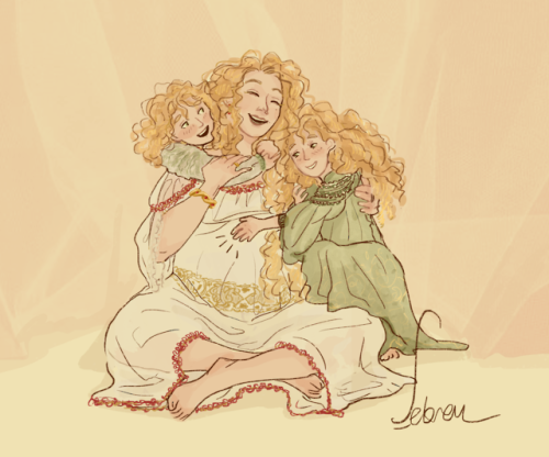 shebsart:I wanted to draw Joanna Lannister and her babies for  Lannister Week and also for lovely @j