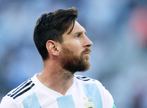 neymarjrs:Lionel Messi of Argentina looks on prior to the 2018 FIFA World Cup Russia group D match b