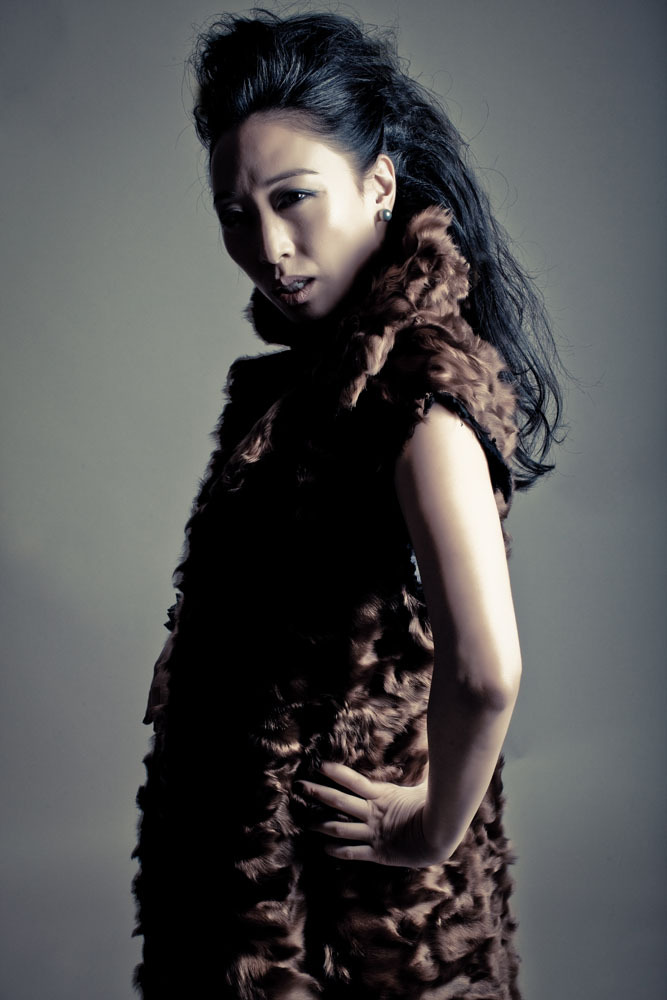 IRON CHEF JUDY JOO (frosted mink) photographed by landis smithers
