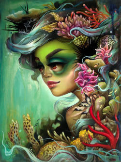 tatisuarez:  I’m excited to be participating in PangeaSeed’s Sea of Change - The Year of Living Dangerously! Prints of my piece ‘ Rainforests of the Sea’ go on sale February 15th @ 12PM PST. Edition of 50, signed &amp; numbered.  Click here