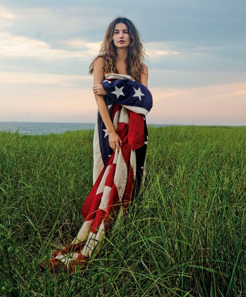 vogue: Happy 4th of July!Lily Aldridge Photographed by Claiborne Swanson Frank