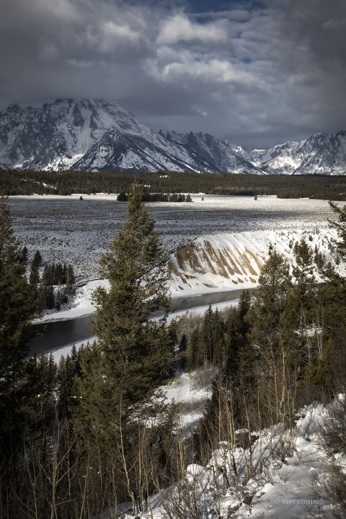 riverwindphotography:  Mount Moran from the Snake River overlook, Grand Teton National Park, WY© riverwindphotography, December 2021