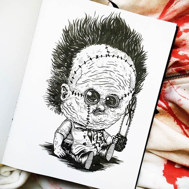 skindeeptales:  Terror Babies by Alex Solis 