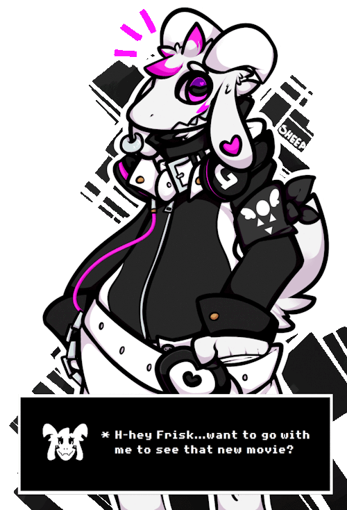 good-sheep:* He looks nervous, but he dresses so cool. Older Asriel from an AU where you take him with you. Ooo~