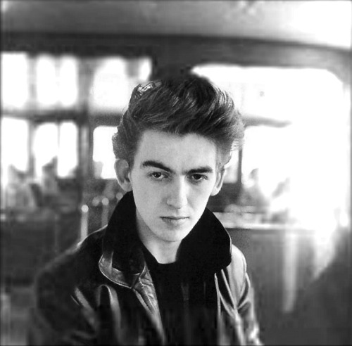 george-harrison-marwa-blues: Teddy boy George photographed by friend Jurgen Vollmer in 1961 at Raben