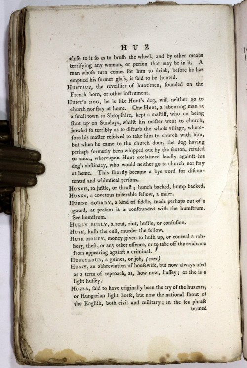 A Classical Dictionary of the Vulgar TongueAnon [Francis Grose]London Printed for S Hooper 1785 Firs