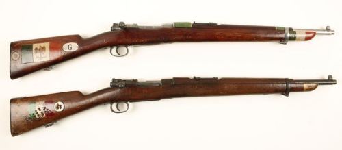 A pair of Model 1910 Mexica bolt action Mausers from the Mexican Revolution.from Frontier Partisans