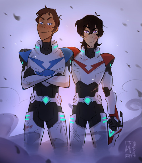juniperarts:Redrew some Voltron drawings I made last week. All I want are space ranger partners!