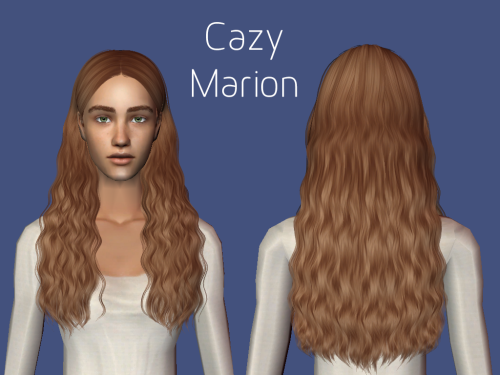 Retextured hairs I should’ve uploaded years ago, part 03/34Cazy Marion    Polycount: ~18.000, cu-euC