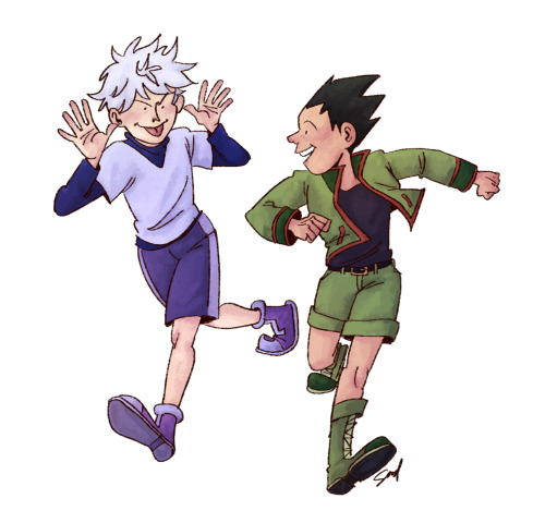 sadtirist: “don’t feel too sad when you lose, gon!”“i won’t! i never feel sad when i’m with you!”[bl