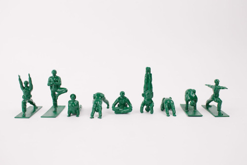 mymodernmet:  Dan Abramson created Yoga Joes, a set of amusing G.I. Joe toy figurines in the middle of practicing yoga. To get your own Yoga Joes, check out the project’s Kickstarter.  So wrong. 