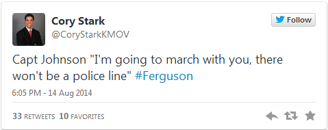 For once, there's some good news coming out of Ferguson