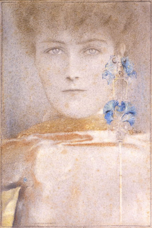 The White Mask, by Fernand Edmond Jean Marie Khnopff, Galleria Internazionale d'Arte Moderna, Venice