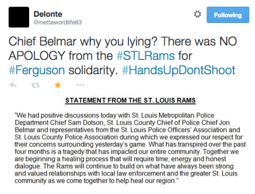 socialjusticekoolaid:You Couldn’t Make This Shit Up (12/2/14): The petty ass St Louis Police D