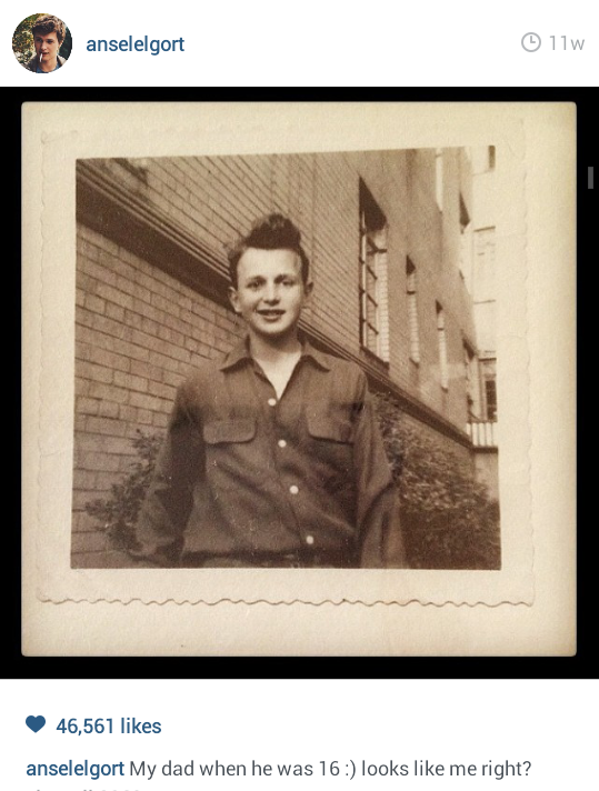 voidylans:  voidylans: Does it freak anybody else out that Ansel Elgort’s dad used