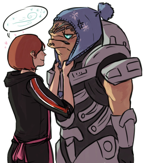 spectremassani:  “MOOOOOM! I DON’T NEED A HAT, I AM KROGAN!!!”