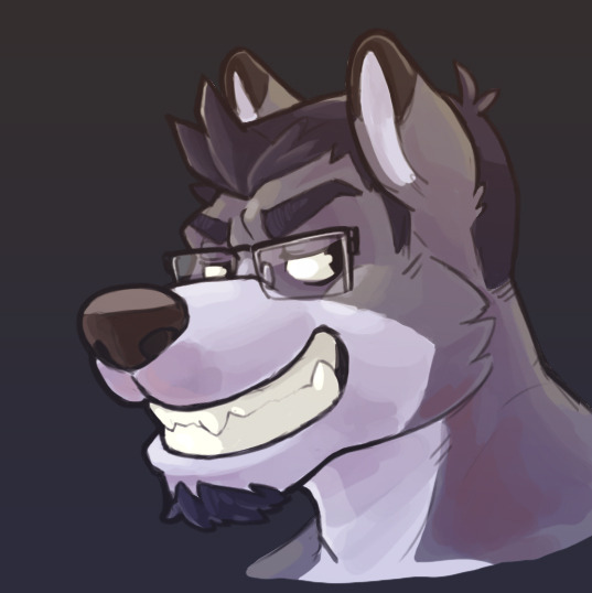 yamasmut:  Not technically smut, but look at that grin. This wolf is seriously up