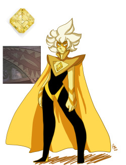 Palolabg:  Late Night Character Design Exercise, Yellow Diamond